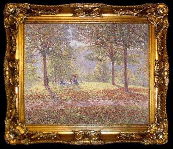 framed  Wynford Dewhurst Luncheon on the Grass, ta009-2
